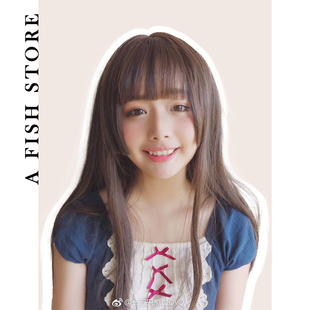 【姬发】鱼家*爆款假发 长直发 蓬松少女 收脸日常 日系 lolita