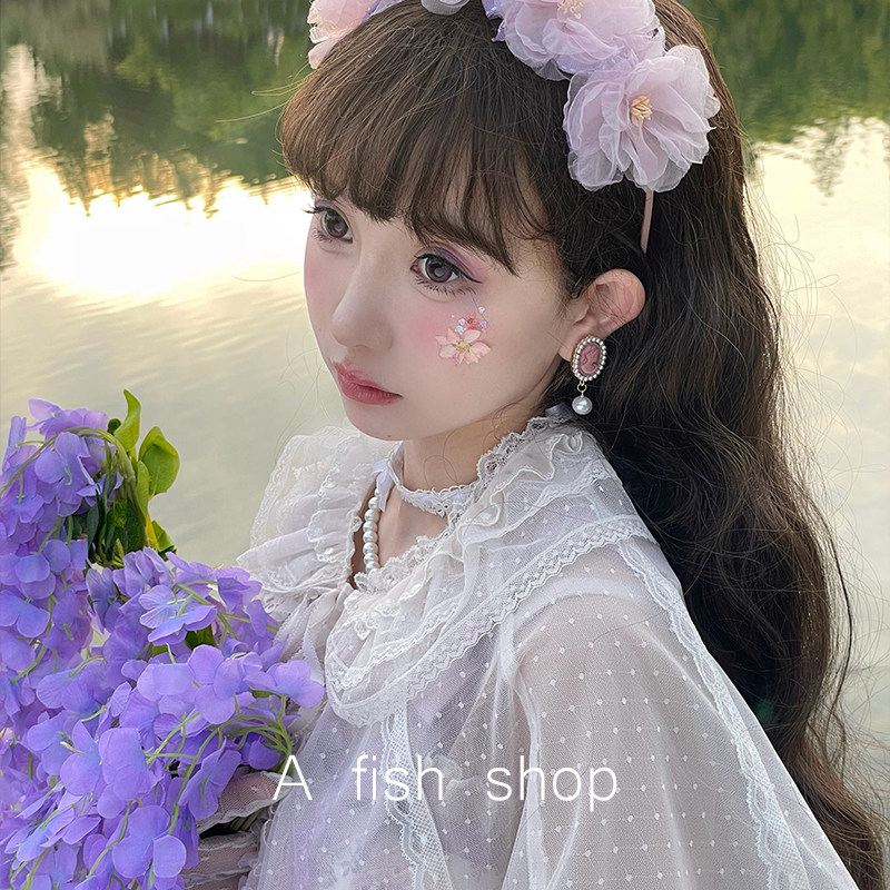 【美姬】鱼家*新款假发 日常 lolita 长卷发 仙女 齐刘海 大波浪
