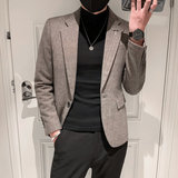 秋冬社会小伙皮衣夹克西装单西修身西服A236-XZ-190-P155控198，男装夹克，电商A236