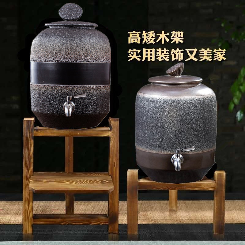 储水罐冷泡茶壶带龙头大号陶瓷水缸饮水机家用过滤纯净水桶茶具