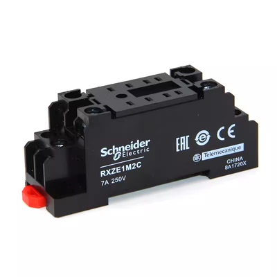 施耐德小型继电器底座RXZE1M2C RXZE1M4C 8脚14脚插座HH52P HH54P