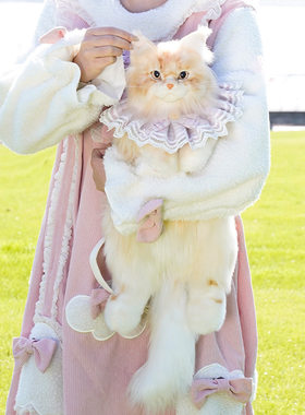 工厂直销缅因猫咪背包仿真双肩包包毛绒玩偶可爱公仔玩具生日礼物