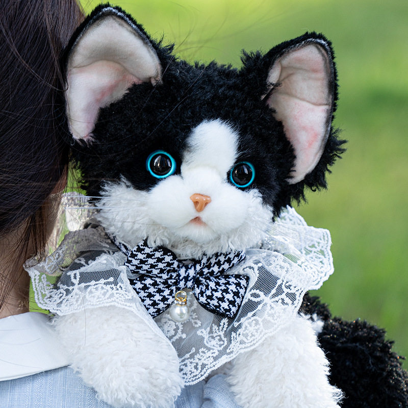 宠百年仿真猫咪背包德文毛绒玩具猫咪包包玩偶公仔女生生日礼物