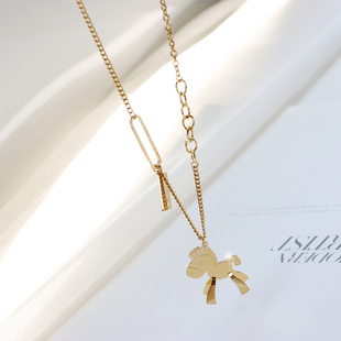 中长款 小马毛衣链配饰 2025新款 ZOXI马年本命年马上有钱项链女款