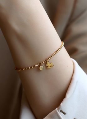 ZOXI马年本命年手链轻奢小众高级