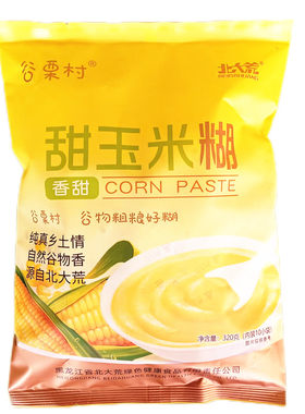北大荒 甜玉米糊320g/袋（内装10小袋）非转基因玉米谷栗村香甜