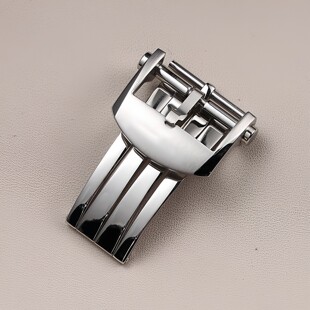 适用百年灵手表扣Breitling超级海洋复仇者橡胶带折叠表带扣20mm