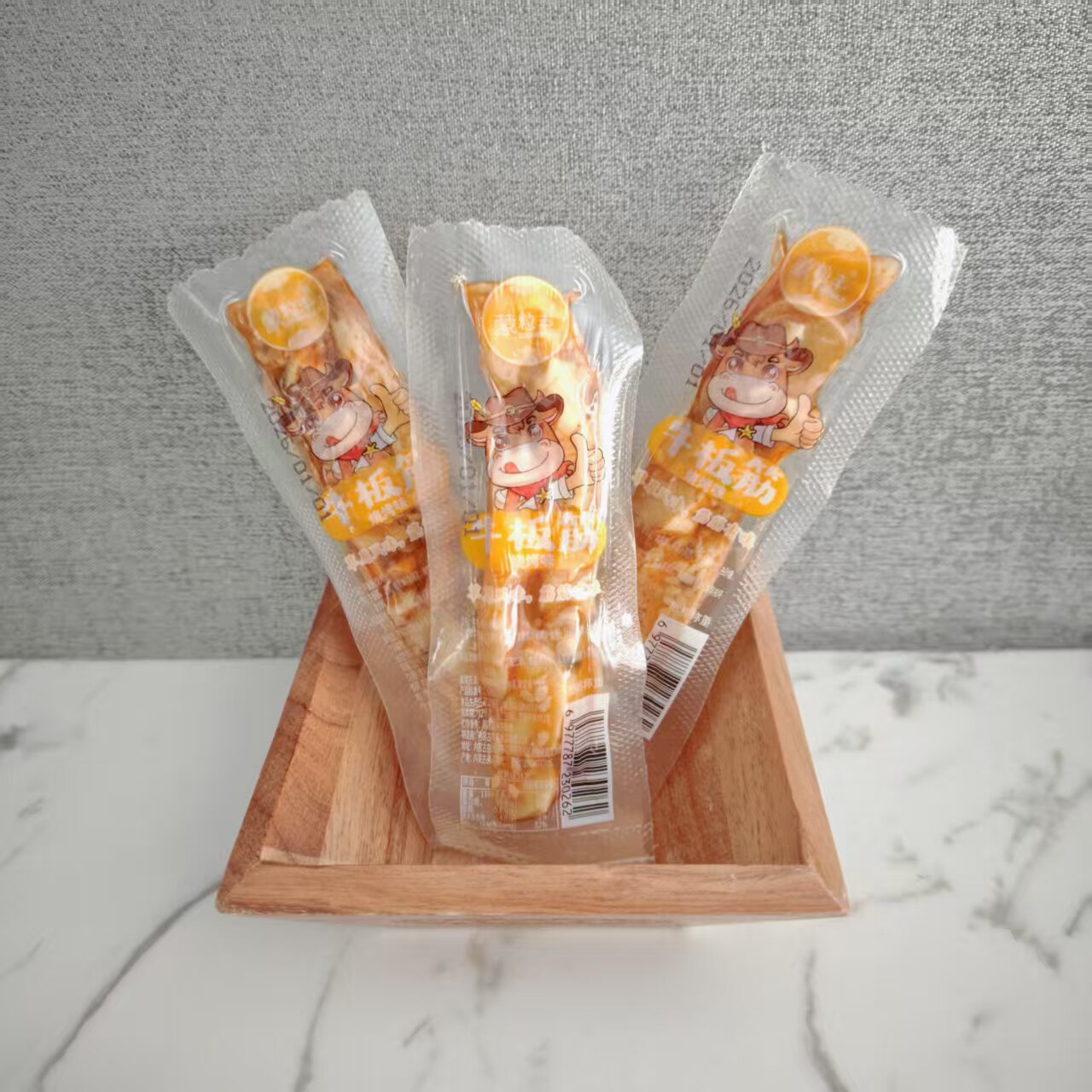 蒙粒丰烧烤味牛板筋500g独立包装劲道好吃内蒙特产零食包邮