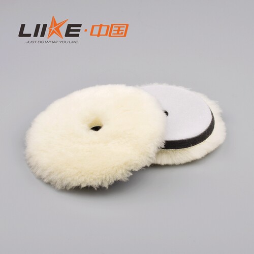 liike进口羊毛汽车抛光盘海绵抛光轮毛球打蜡长毛去划痕打蜡封釉