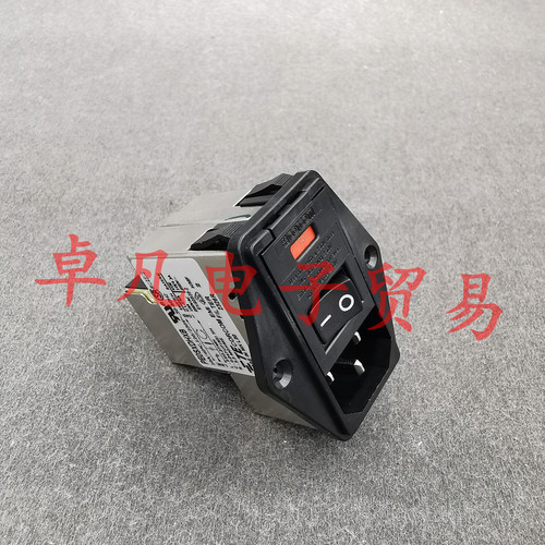 TE Corcom PE0SXDHXB 10A 120/250V 滤波器开关电源插座 泰科