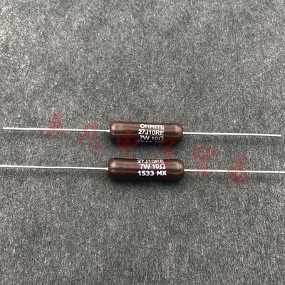 墨西哥产 OHMITE 10R 7W 27J10RE 10欧 5% 线绕电阻 10Ω