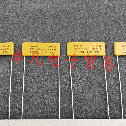 墨西哥产 TR10F-200MFKR 200M 1W DALE 6.5KV 耐高压无感电阻器