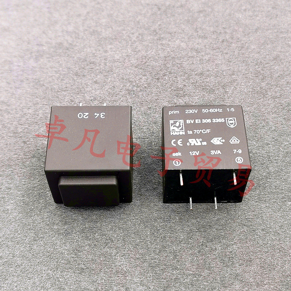 德国产 BV EI 306 3365 公鸡 230V转12V 电源变压器 HAHN 3VA