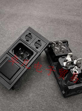 突尼斯产 BULGIN BZV03/Z0000/05 开关带保险电源插座模块