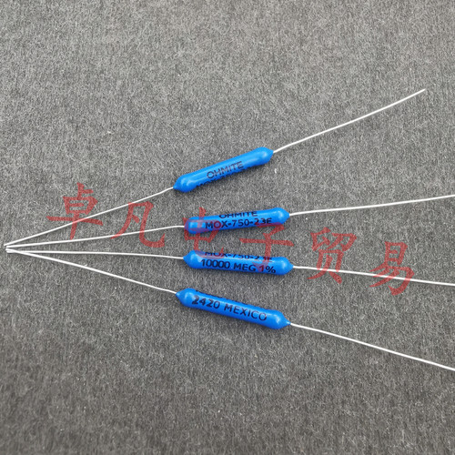 OHMITE 10G 1W 5KV耐高压 厚膜电阻 MOX-750-23E 10000MEG 1%