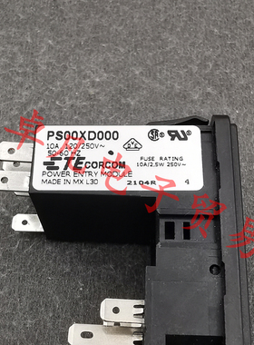 TE Corcom PS00XD000 10A 120/250V 开关电源插座 泰科