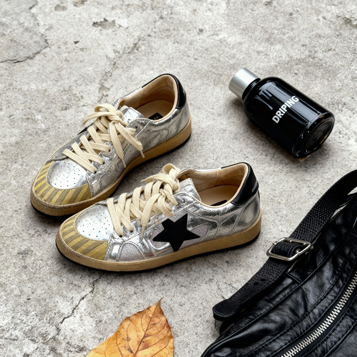 冉言2025初秋超正版型~牛皮韩版系带运动休闲鞋板鞋女德训鞋