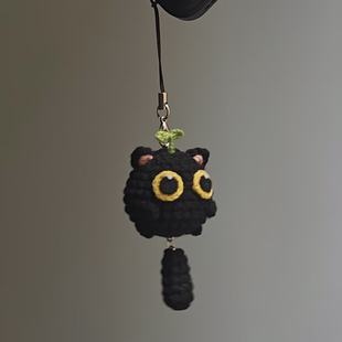 情侣包挂件小鼻嘎熊猫小兔钩针毛线钩织DIY玩偶钥匙扣材料包钩织