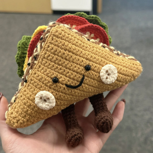 牛角三明治DIY毛线钩针钩织材料包玩偶朋友手工礼物包包挂件钥匙