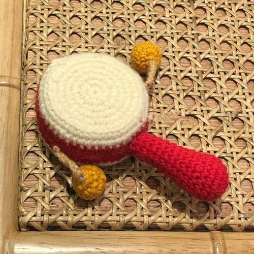 礼物毛线钩织钩针拨浪鼓宝宝娃娃童趣玩具新手diy材料包挂件钥匙