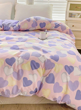 纯棉被套单件单人1.5x2.0米全棉家用四季通用双人薄款200x230简约