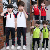 裤 开学季 亲子短袖 夏天男女童装 小学生班服运动会校服幼儿园服套装