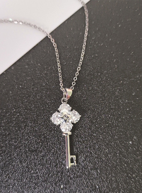 紫米钛钢甜美女高级锁骨链