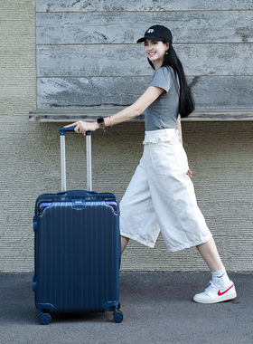ELLE轻便大容量耐磨防刮行李箱20寸拉杆箱女行李箱24万向轮旅行箱