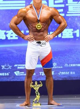 男子健体比赛沙滩裤速干 夏季短裤运动 修身新款多色包邮