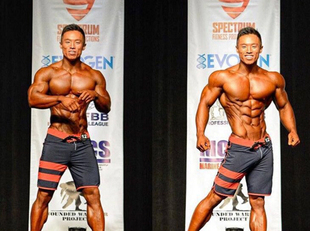 男子健体先生宽松齐膝纯黑色沙滩裤 比赛裤 奥赛健体 包邮