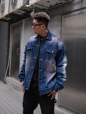 HYPERKILLER水洗破坏牛仔外套