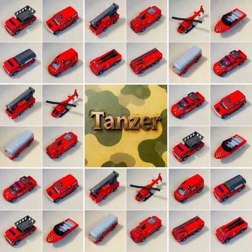 Tanzer消防汽车模型-儿童静态玩具-合金滑行-XF-救火联盟-D系列