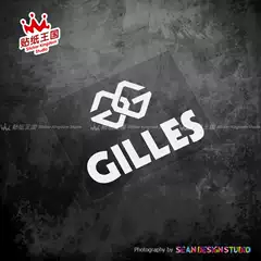 Luxembourg Gilles Motorcycle Modification Parts Stickers Body Personalized Decoration Waterproof Hollow Reflective Stickers 12