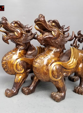 望天吼独角兽定做铜器