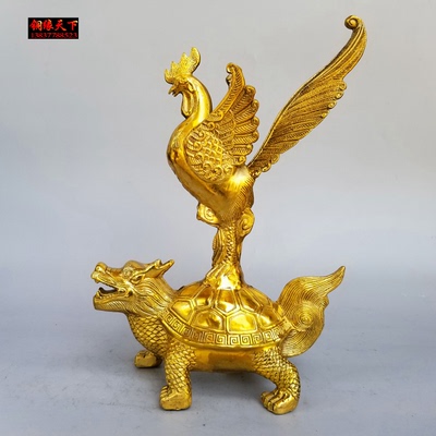 工艺家居摆件龙龟纯铜