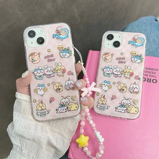 吉伊卡哇卡通挂件适用iPhone14Pro Max苹果13手机壳11女款15可爱12软14PRO/xr/xsmax防摔se2/7plus/8+