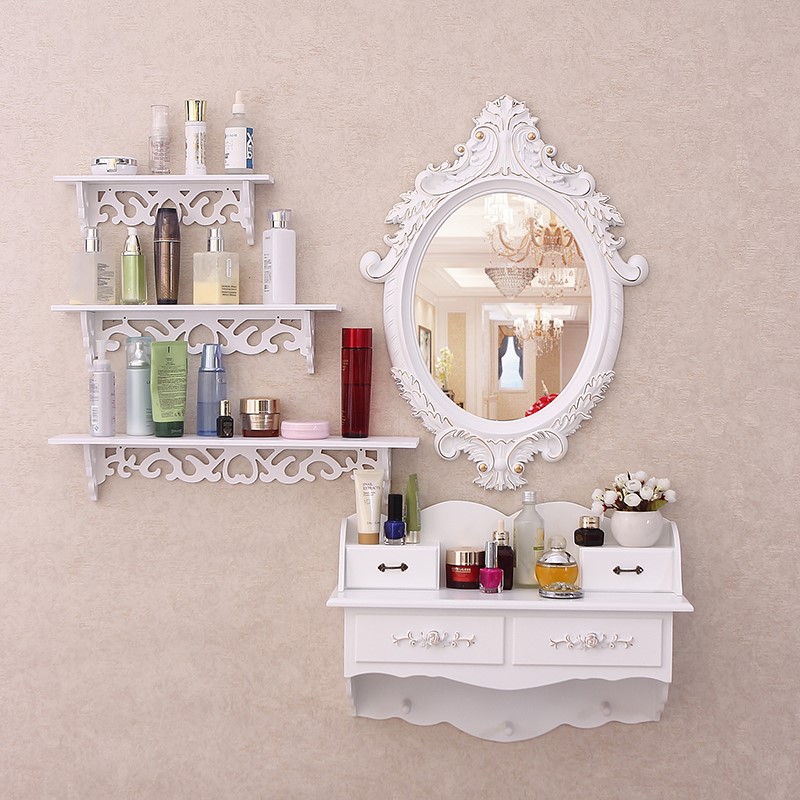 特价壁挂镜子房间出租屋美容院梳妆台大型北欧式工作室化妆台梳妆|ruв категории жилой мебели, Таблица класса, комод/стол - от Buy2taobao.com для оказания профессиональной услуги покупки агента Taobao