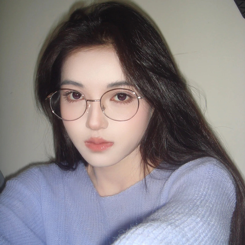 超轻金丝椭圆文艺眼镜高级感复古可配度数方圆脸显小防蓝光平光镜,ZIPPO/瑞士军刀/眼镜,定制成品光学镜,淘宝优惠券,粉丝福利购,淘宝优惠卷