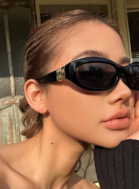 欧美2025新款猫眼复古肯豆同款墨镜女潮街拍高级感春夏遮阳太阳镜