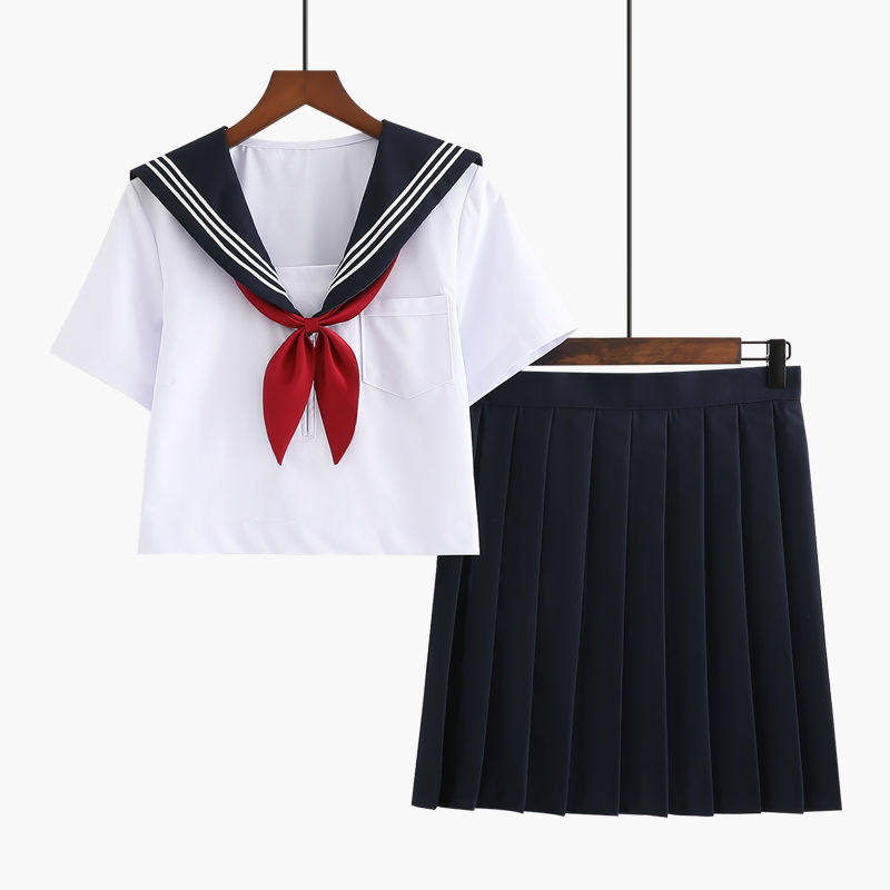 女装 本格派三本線セーラー服上下セット