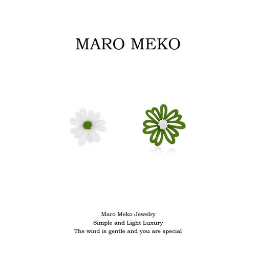 MaroMeko夏季多巴胺小雏菊耳钉