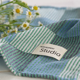 法式乡村元素韩式条格纹布艺餐巾美食摆拍道具背景布防尘色块餐垫