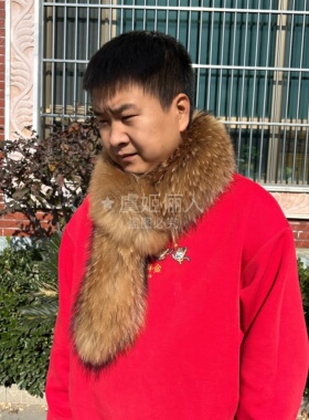 整张貉皮围巾围脖毛领毛条男女同款保暖真皮毛皮草时尚百搭
