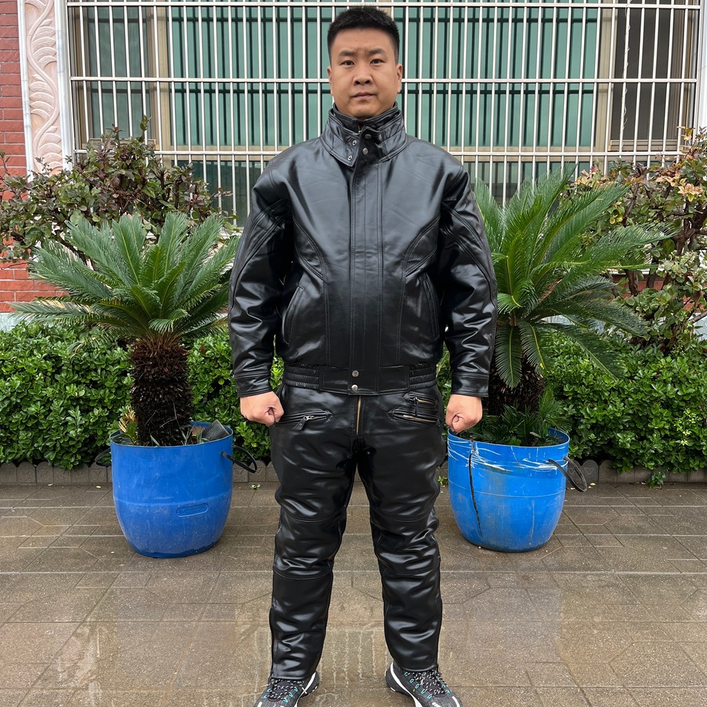 新款真皮皮衣男皮夹克机车皮衣