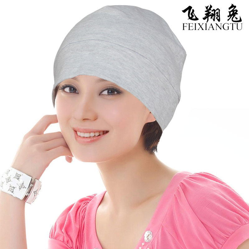 纯棉睡帽保暖化疗包头套头月子帽