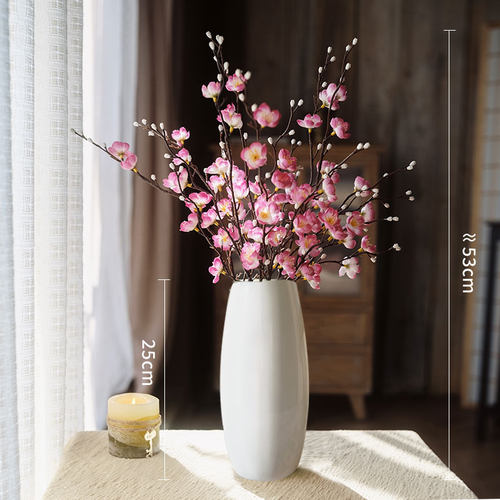 桃花仿真花树枝假花樱花客厅干花