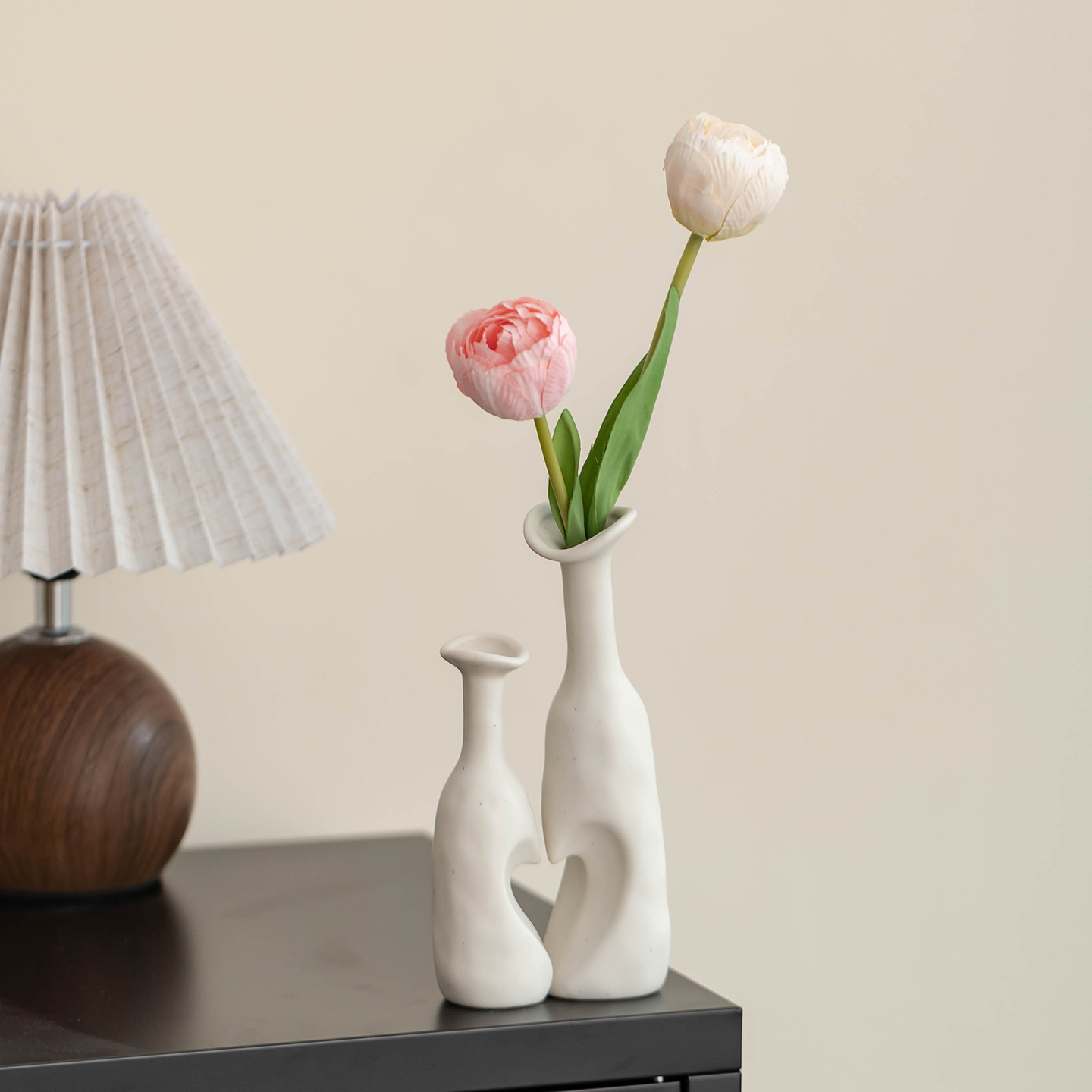 沁园春创意艺术陶瓷花瓶摆件客厅插花餐桌高级感水养玄关装饰摆件