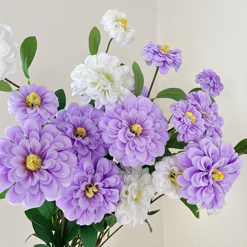 复瓣金盏菊仿真花束家居假花