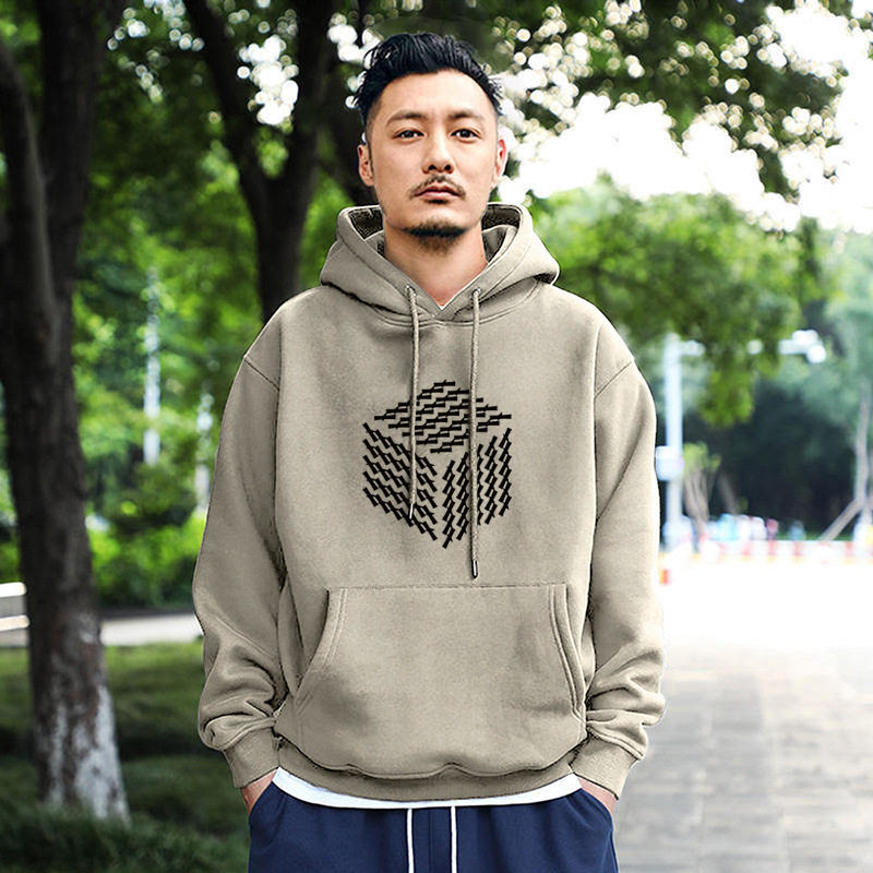 美式卫衣男连帽2023新款高街复古男款外套ins潮牌秋冬款加绒上潮