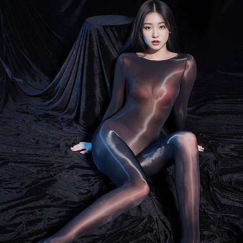 无缝前身连体衣丝袜性感丝滑男女款油亮超薄8D诱惑紧身伪娘全身袜